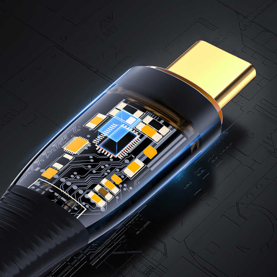 Wiwu TM02 Type-C to Type-C PD Data Kablo 480Mbps 100W 2 metre - 4 Wiwu TM02 Type-C to Type-C PD Data Kablo 480Mbps 100W 2 metre - 4